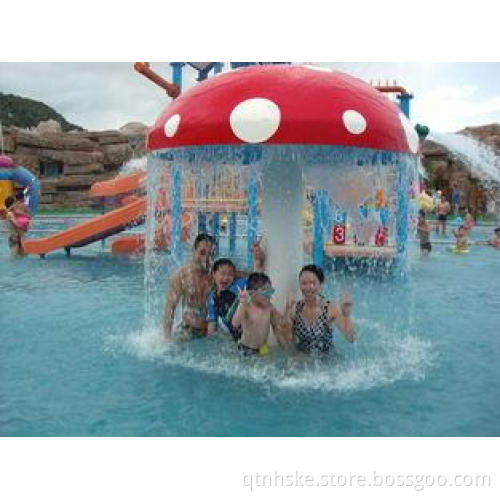 kids Fiberglass Aqua Park Equipment , water Play Mushroom